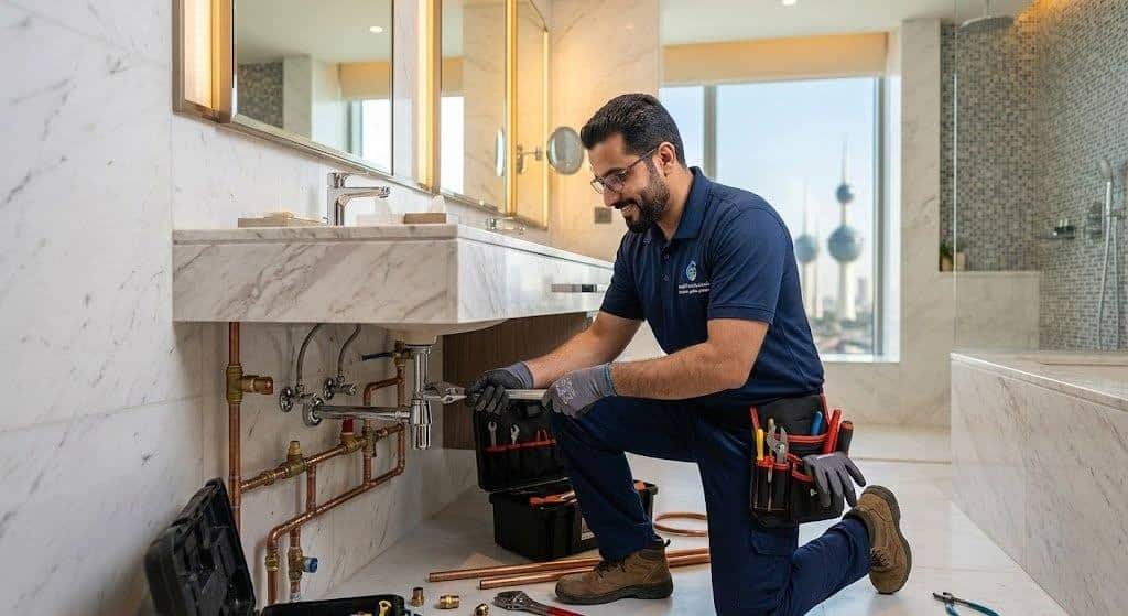 أفضل معلم صحي في الكويت لأعمال السباكة وتأسيس الأدوات الصحية